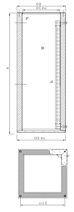 TG Roof curb Dimensions 11007 B Model 540 640 1230