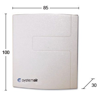 Images Dimensions - CO2RT-R-D Transmitter - Systemair