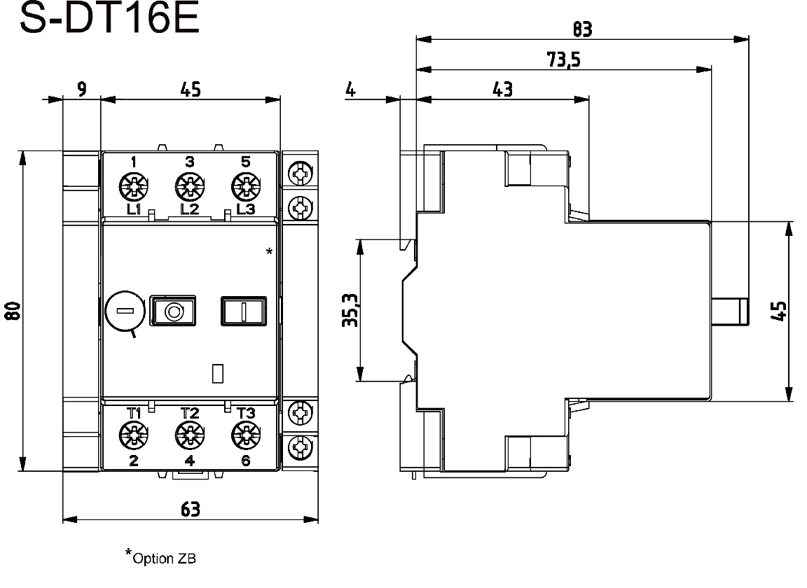 STDT Dimensions Dimensions S Dt16 E