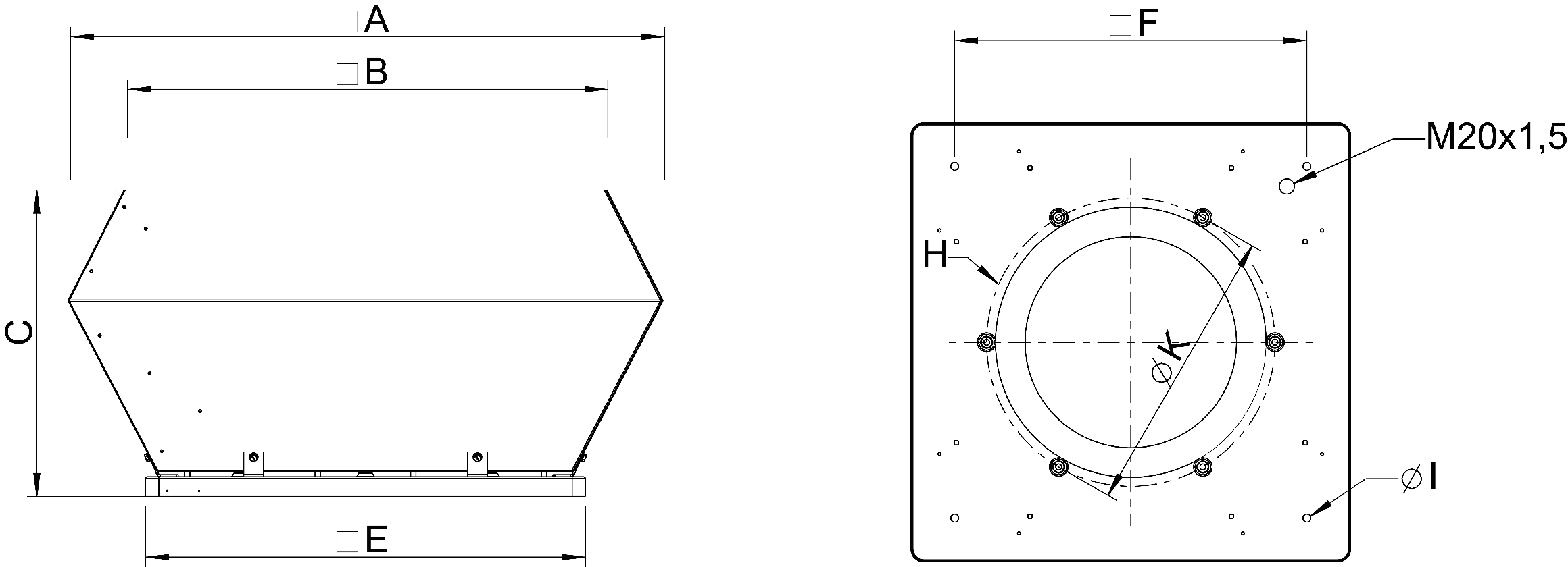 Extractor de aire silencioso Revolution Vector - 1950m³/h - 315 EC-L -  Systemair