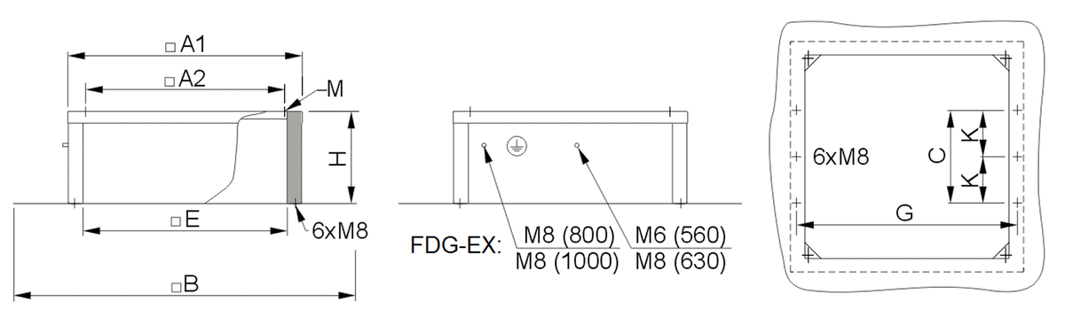 FDG Dimensions Fdg F Ex Dimensions 00