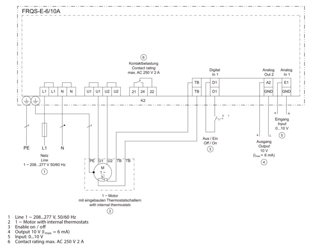 FRQSE6A Speed controls, electronic Systemair