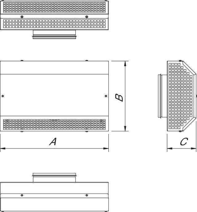 Images Dimensions - ITA 40-20 Intake grid - Systemair