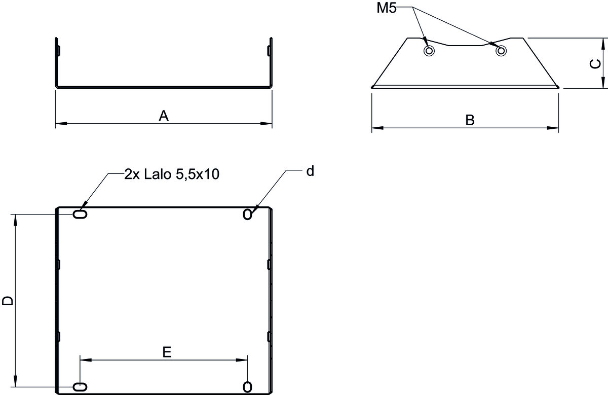 MK Dimensions Prio Mounting Bracket Scale