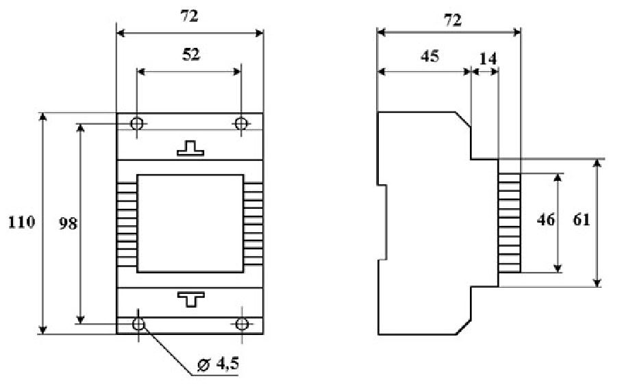 PSS Dimensions Pss48 Transformer Scale