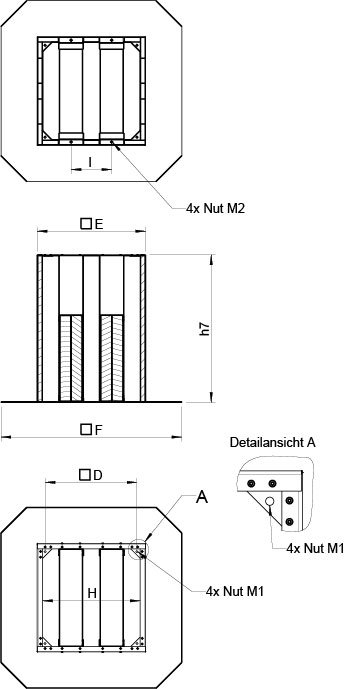 Images Dimensions - SSD 310/311 socket silencer - Systemair