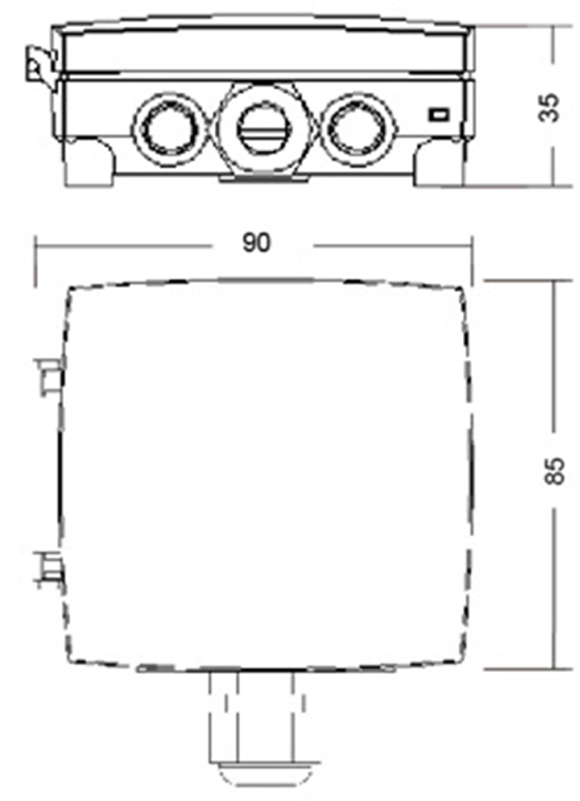 TG-R room temperature sensor Dimensions Tg R630 Dimensions