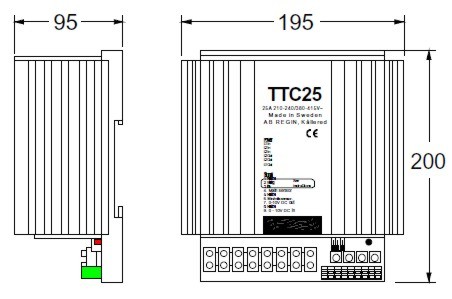 TTC Dimensions Ttc25 Abmess