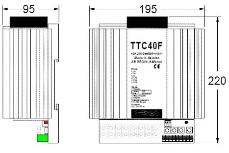 TTC Dimensions Ttc40f Scale