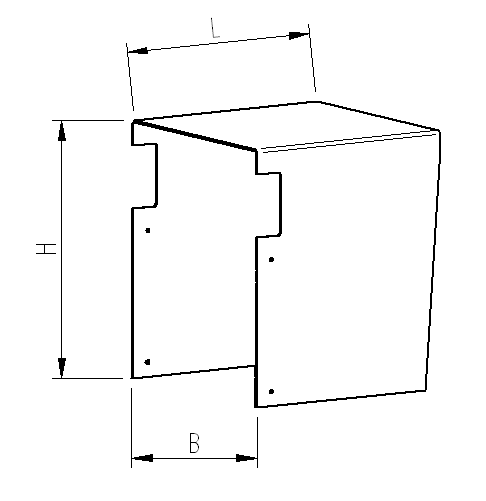 WSD Dimensions Wetterschutzdach Pvc