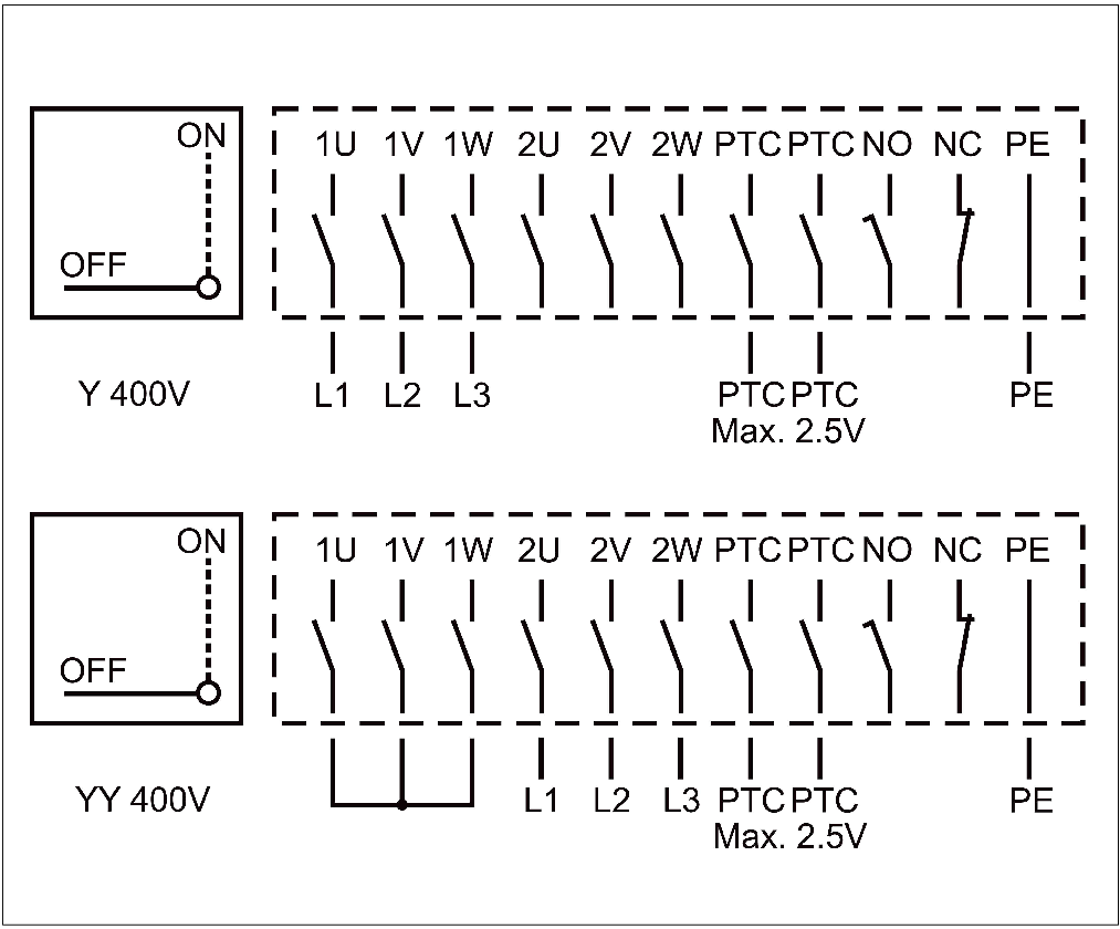 DVV/T Wiring Wiring Dvv Dvg Rs Yy Y Ptc 400v 02